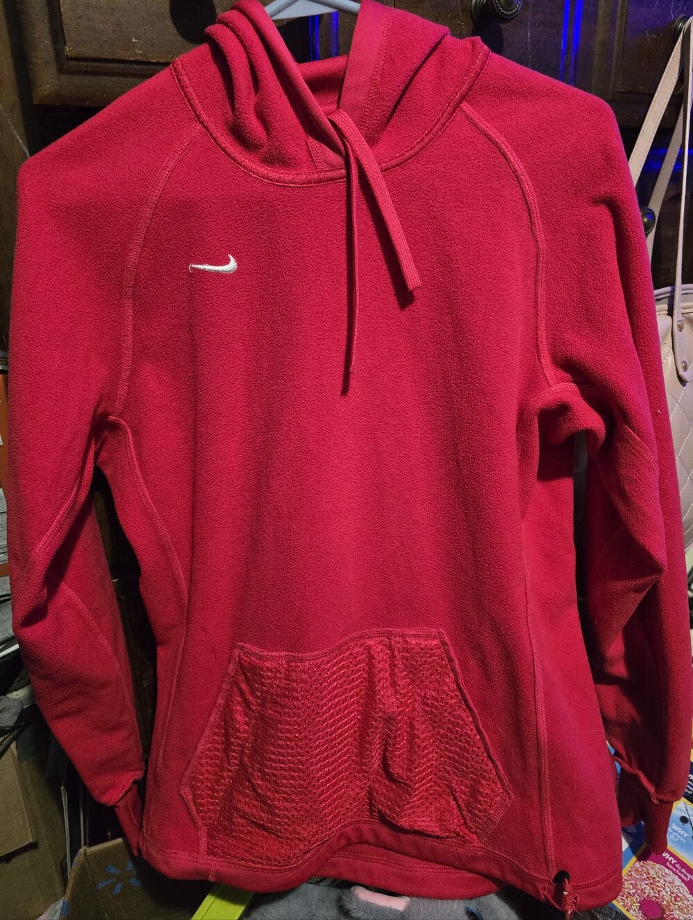 !!.     Ladies S  Red Pullover Hoodie Top